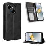 Custodia per telefono in pelle con trama retrò con fibbia magnetica, For Tecno Spark Go 1 / Pop 9 / Spark Go 2025, For Tecno Spark 30C 4G, For Tecno Spark 20 Pro 5G, For Tecno Camon 30 Premier 5G, For Tecno Pova 6 Neo 4G, For Tecno Pova 6 4G