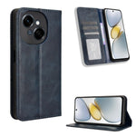 Custodia per telefono in pelle con trama retrò con fibbia magnetica, For Tecno Spark Go 1 / Pop 9 / Spark Go 2025, For Tecno Spark 30C 4G, For Tecno Spark 20 Pro 5G, For Tecno Camon 30 Premier 5G, For Tecno Pova 6 Neo 4G, For Tecno Pova 6 4G