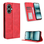 Custodia per telefono in pelle con trama retrò con fibbia magnetica, For Tecno Spark 40 4G, For Tecno Pova 7 Ultra 5G, For Tecno Pova 7 4G, For Tecno Spark Go 2 4G, For Tecno Pova Curve 5G, For Tecno Camon 40 Pro 4G / 5G
