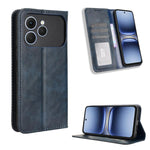 Custodia per telefono in pelle con trama retrò con fibbia magnetica, For Tecno Spark 40 4G, For Tecno Pova 7 Ultra 5G, For Tecno Pova 7 4G, For Tecno Spark Go 2 4G, For Tecno Pova Curve 5G, For Tecno Camon 40 Pro 4G / 5G