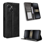 Custodia per telefono in pelle con trama retrò con fibbia magnetica, For Tecno Spark Slim, For Tecno Spark 40C, For Tecno Pova 7 Pro 5G, For Tecno Pova 7 5G, For Tecno Spark 40 Pro+ 4G, For Tecno Spark 40 Pro 4G