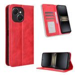 Custodia per telefono in pelle con trama retrò con fibbia magnetica, For Tecno Spark Slim, For Tecno Spark 40C, For Tecno Pova 7 Pro 5G, For Tecno Pova 7 5G, For Tecno Spark 40 Pro+ 4G, For Tecno Spark 40 Pro 4G