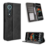 Custodia per telefono in pelle con trama retrò con fibbia magnetica, For Tecno Spark 40 4G, For Tecno Pova 7 Ultra 5G, For Tecno Pova 7 4G, For Tecno Spark Go 2 4G, For Tecno Pova Curve 5G, For Tecno Camon 40 Pro 4G / 5G