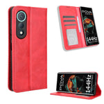 Custodia per telefono in pelle con trama retrò con fibbia magnetica, For Tecno Spark 40 4G, For Tecno Pova 7 Ultra 5G, For Tecno Pova 7 4G, For Tecno Spark Go 2 4G, For Tecno Pova Curve 5G, For Tecno Camon 40 Pro 4G / 5G