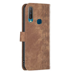 Custodia in pelle goffrata scozzese per Vivo Y11 Y15 Y12 Y17