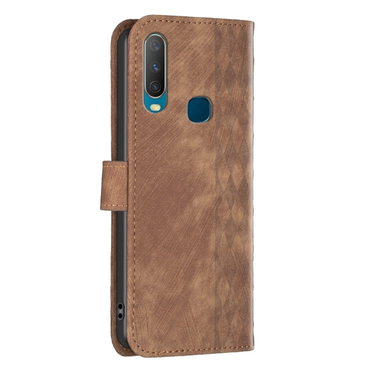 Custodia in pelle goffrata scozzese per Vivo Y11 Y15 Y12 Y17