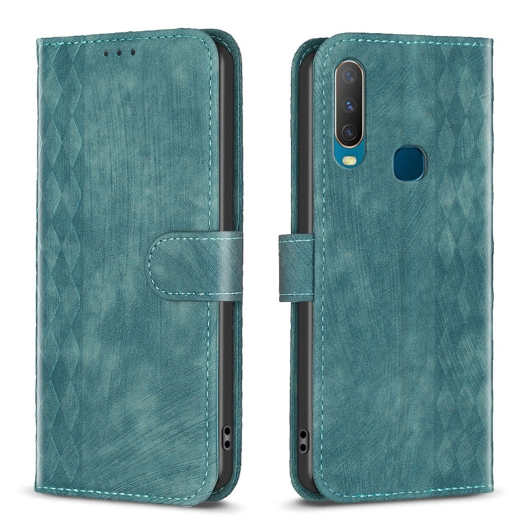 Custodia in pelle goffrata scozzese per Vivo Y11 Y15 Y12 Y17