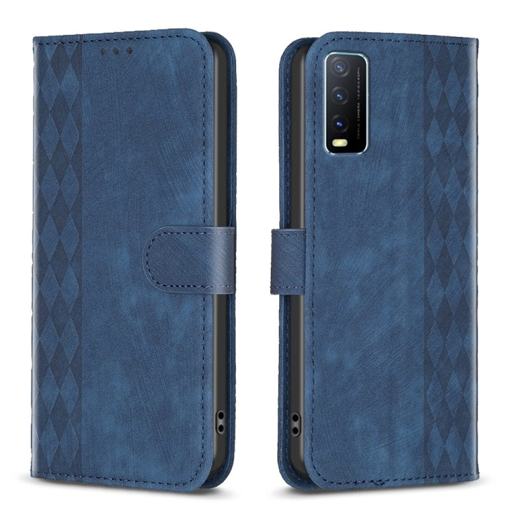 Custodia in pelle goffrata scozzese per Vivo Y11 Y15 Y12 Y17