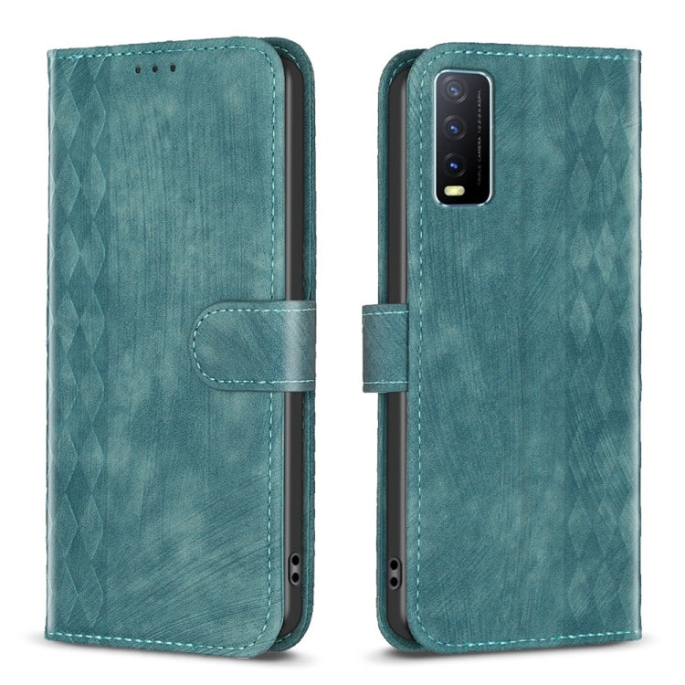 Custodia in pelle goffrata scozzese per Vivo Y11 Y15 Y12 Y17