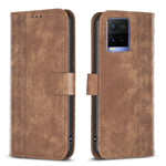 Custodia in pelle goffrata scozzese per Vivo Y11 Y15 Y12 Y17