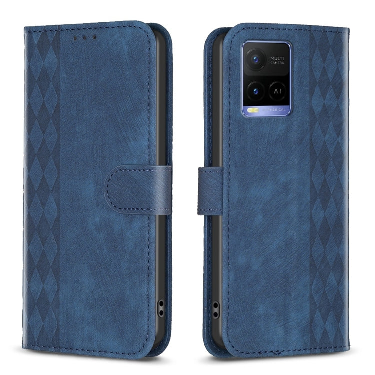 Custodia in pelle goffrata scozzese per Vivo Y11 Y15 Y12 Y17