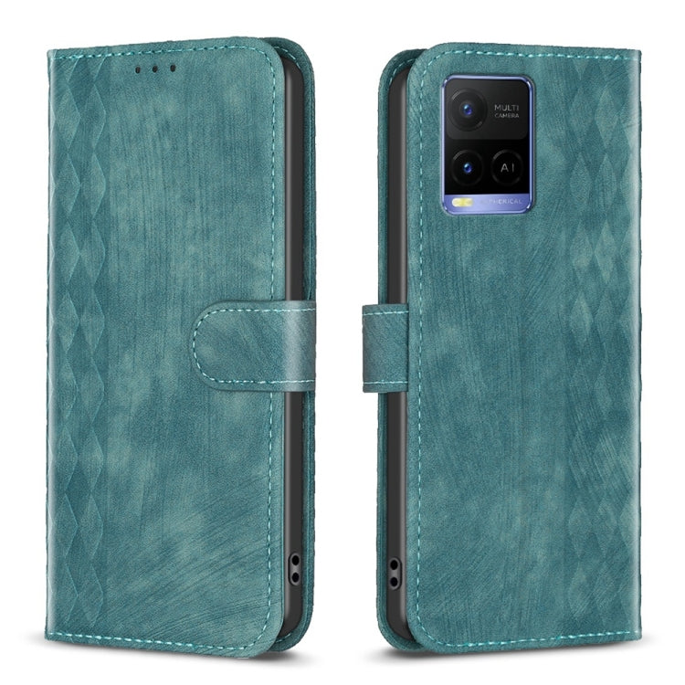 Custodia in pelle goffrata scozzese per Vivo Y11 Y15 Y12 Y17