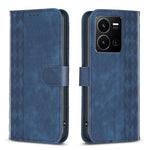 Custodia in pelle goffrata scozzese per Vivo Y11 Y15 Y12 Y17