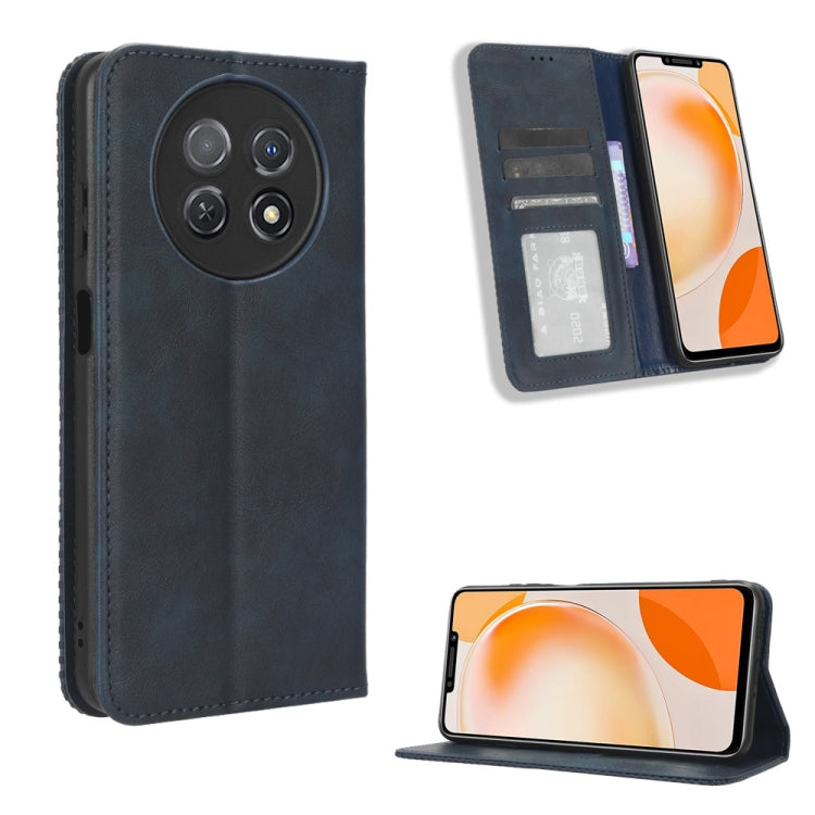 Custodia per telefono in pelle con trama retrò con fibbia magnetica, For Huawei Enjoy 60 Pro / nova 11i, For Huawei Enjoy 60X