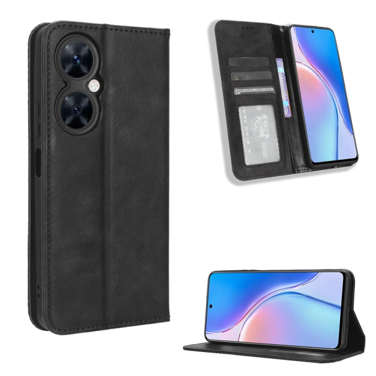 Custodia per telefono in pelle con trama retrò con fibbia magnetica, For Huawei Enjoy 60 Pro / nova 11i, For Huawei Enjoy 60X