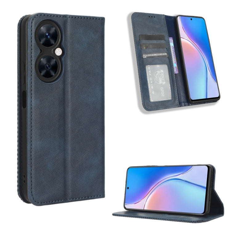 Custodia per telefono in pelle con trama retrò con fibbia magnetica, For Huawei Enjoy 60 Pro / nova 11i, For Huawei Enjoy 60X