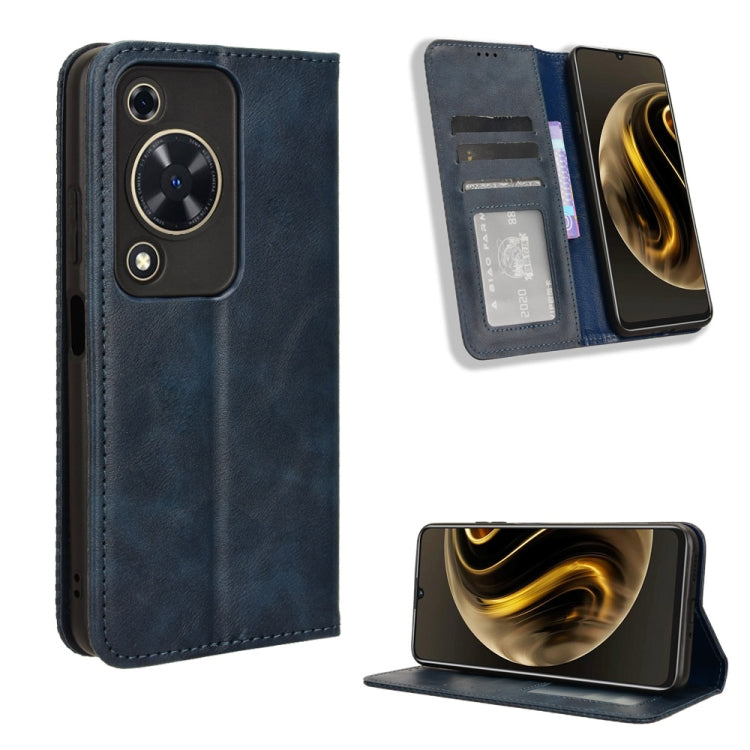 Custodia per telefono in pelle con trama retrò con fibbia magnetica, For Huawei nova Y72 4G / Enjoy 70 4G, For Huawei Enjoy 70 4G, For Huawei nova 11 SE, For Huawei nova 12 5G, For Huawei Mate 60 5G, For Huawei Mate 60 Pro 5G