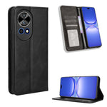 Custodia per telefono in pelle con trama retrò con fibbia magnetica, For Huawei nova Y72 4G / Enjoy 70 4G, For Huawei Enjoy 70 4G, For Huawei nova 11 SE, For Huawei nova 12 5G, For Huawei Mate 60 5G, For Huawei Mate 60 Pro 5G