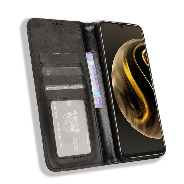 Custodia per telefono in pelle con trama retrò con fibbia magnetica, For Huawei nova Y72 4G / Enjoy 70 4G, For Huawei Enjoy 70 4G, For Huawei nova 11 SE, For Huawei nova 12 5G, For Huawei Mate 60 5G, For Huawei Mate 60 Pro 5G