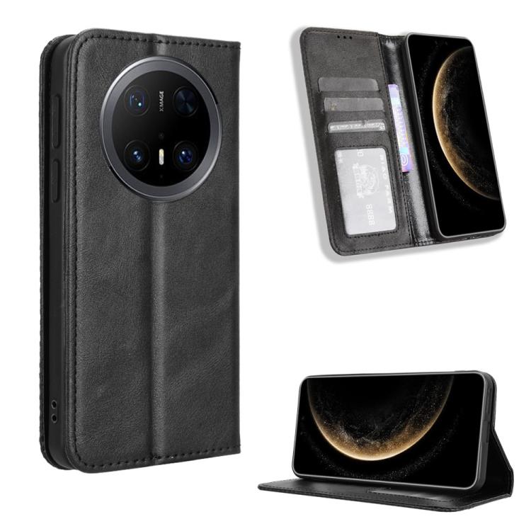 Custodia per telefono in pelle con trama retrò con fibbia magnetica, For Huawei Pura 80 5G, For Huawei nova 14 Ultra 5G, For Huawei nova 14 Pro 5G, For Huawei nova 14 5G, For Huawei Enjoy 80 4G / nova Y73 4G, For Huawei Mate 70 Pro / 70 Pro+