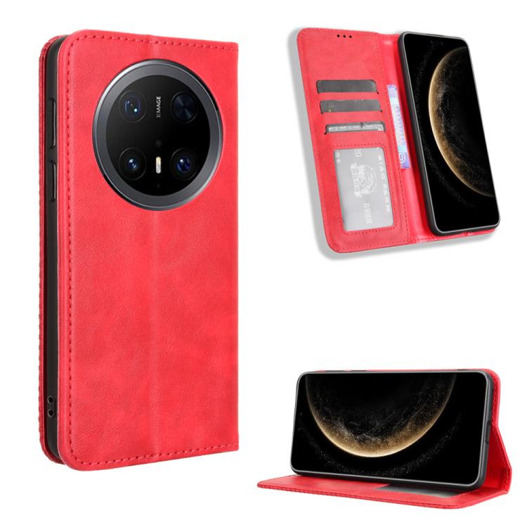 Custodia per telefono in pelle con trama retrò con fibbia magnetica, For Huawei Pura 80 5G, For Huawei nova 14 Ultra 5G, For Huawei nova 14 Pro 5G, For Huawei nova 14 5G, For Huawei Enjoy 80 4G / nova Y73 4G, For Huawei Mate 70 Pro / 70 Pro+
