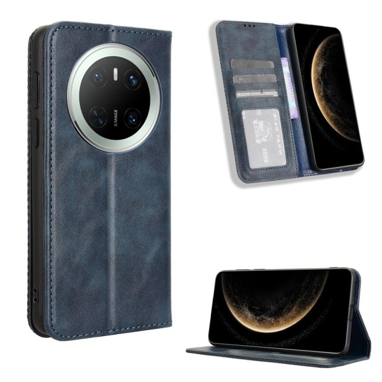 Custodia per telefono in pelle con trama retrò con fibbia magnetica, For Huawei Mate 70, For Huawei nova 13 Pro 5G, For Huawei Pura 70 Ultra, For Huawei Pura 70 Pro / 70 Pro+, For Huawei nova 12i 4G / Enjoy 70 Pro 4G, For Huawei Pura 70