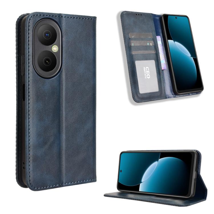 Custodia per telefono in pelle con trama retrò con fibbia magnetica, For Huawei Pura 80 5G, For Huawei nova 14 Ultra 5G, For Huawei nova 14 Pro 5G, For Huawei nova 14 5G, For Huawei Enjoy 80 4G / nova Y73 4G, For Huawei Mate 70 Pro / 70 Pro+