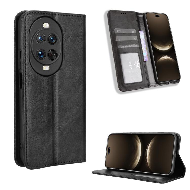 Custodia per telefono in pelle con trama retrò con fibbia magnetica, For Huawei Pura 80 5G, For Huawei nova 14 Ultra 5G, For Huawei nova 14 Pro 5G, For Huawei nova 14 5G, For Huawei Enjoy 80 4G / nova Y73 4G, For Huawei Mate 70 Pro / 70 Pro+