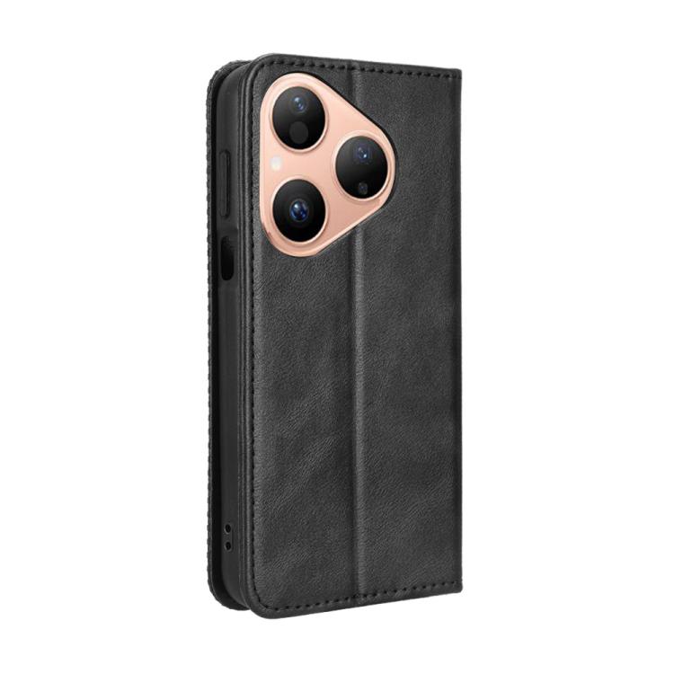 Custodia per telefono in pelle con trama retrò con fibbia magnetica, For Huawei Pura 80 5G, For Huawei nova 14 Ultra 5G, For Huawei nova 14 Pro 5G, For Huawei nova 14 5G, For Huawei Enjoy 80 4G / nova Y73 4G, For Huawei Mate 70 Pro / 70 Pro+