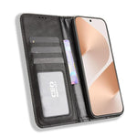 Custodia per telefono in pelle con trama retrò con fibbia magnetica, For Huawei Pura 80 5G, For Huawei nova 14 Ultra 5G, For Huawei nova 14 Pro 5G, For Huawei nova 14 5G, For Huawei Enjoy 80 4G / nova Y73 4G, For Huawei Mate 70 Pro / 70 Pro+