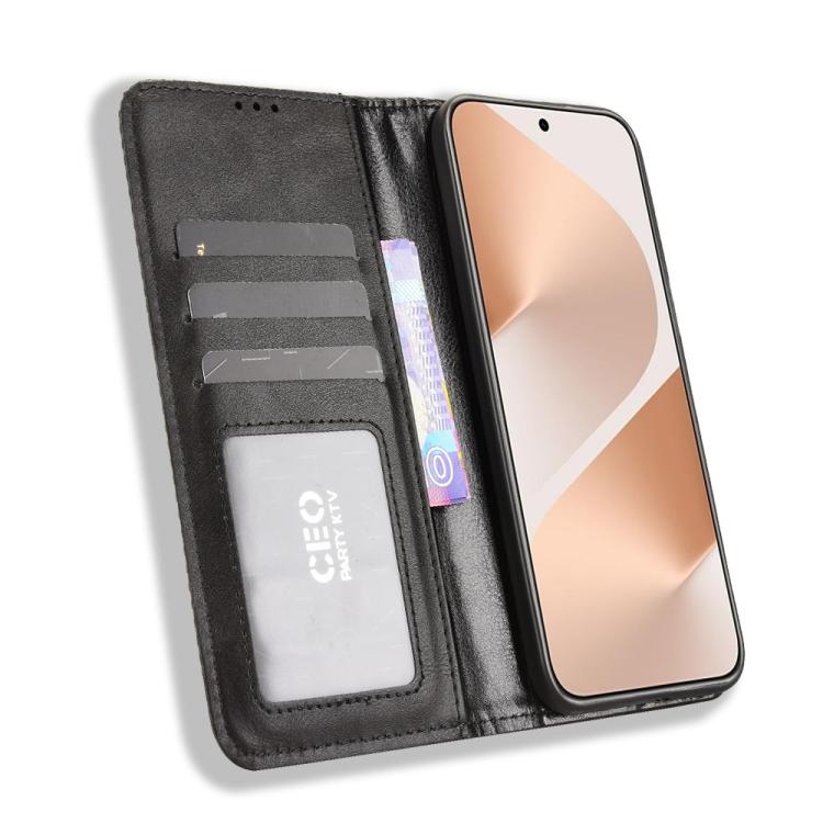 Custodia per telefono in pelle con trama retrò con fibbia magnetica, For Huawei Pura 80 5G, For Huawei nova 14 Ultra 5G, For Huawei nova 14 Pro 5G, For Huawei nova 14 5G, For Huawei Enjoy 80 4G / nova Y73 4G, For Huawei Mate 70 Pro / 70 Pro+