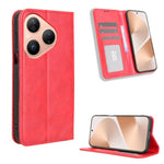 Custodia per telefono in pelle con trama retrò con fibbia magnetica, For Huawei Pura 80 5G, For Huawei nova 14 Ultra 5G, For Huawei nova 14 Pro 5G, For Huawei nova 14 5G, For Huawei Enjoy 80 4G / nova Y73 4G, For Huawei Mate 70 Pro / 70 Pro+