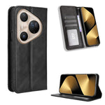 Custodia per telefono in pelle con trama retrò con fibbia magnetica, For Huawei Pura 90 Pro 5G, For Huawei Pura 90 5G, For Huawei nova 15 Pro / 15 Ultra, For Huawei Mate 80 Pro / 80, For Huawei Pura 80 Ultra 5G, For Huawei Pura 80 Pro 5G / 80 Pro+ 5G