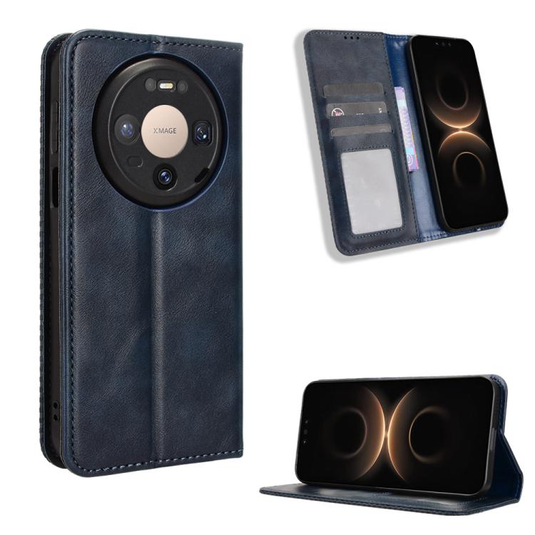 Custodia per telefono in pelle con trama retrò con fibbia magnetica, For Huawei Pura 90 Pro 5G, For Huawei Pura 90 5G, For Huawei nova 15 Pro / 15 Ultra, For Huawei Mate 80 Pro / 80, For Huawei Pura 80 Ultra 5G, For Huawei Pura 80 Pro 5G / 80 Pro+ 5G