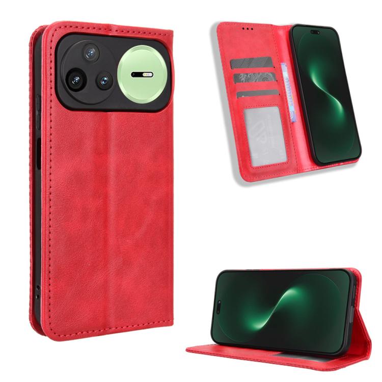 Custodia per telefono in pelle con trama retrò con fibbia magnetica, For Huawei Pura 90 Pro 5G, For Huawei Pura 90 5G, For Huawei nova 15 Pro / 15 Ultra, For Huawei Mate 80 Pro / 80, For Huawei Pura 80 Ultra 5G, For Huawei Pura 80 Pro 5G / 80 Pro+ 5G