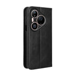 Custodia per telefono in pelle con trama retrò con fibbia magnetica, For Huawei Pura 90 Pro 5G, For Huawei Pura 90 5G, For Huawei nova 15 Pro / 15 Ultra, For Huawei Mate 80 Pro / 80, For Huawei Pura 80 Ultra 5G, For Huawei Pura 80 Pro 5G / 80 Pro+ 5G
