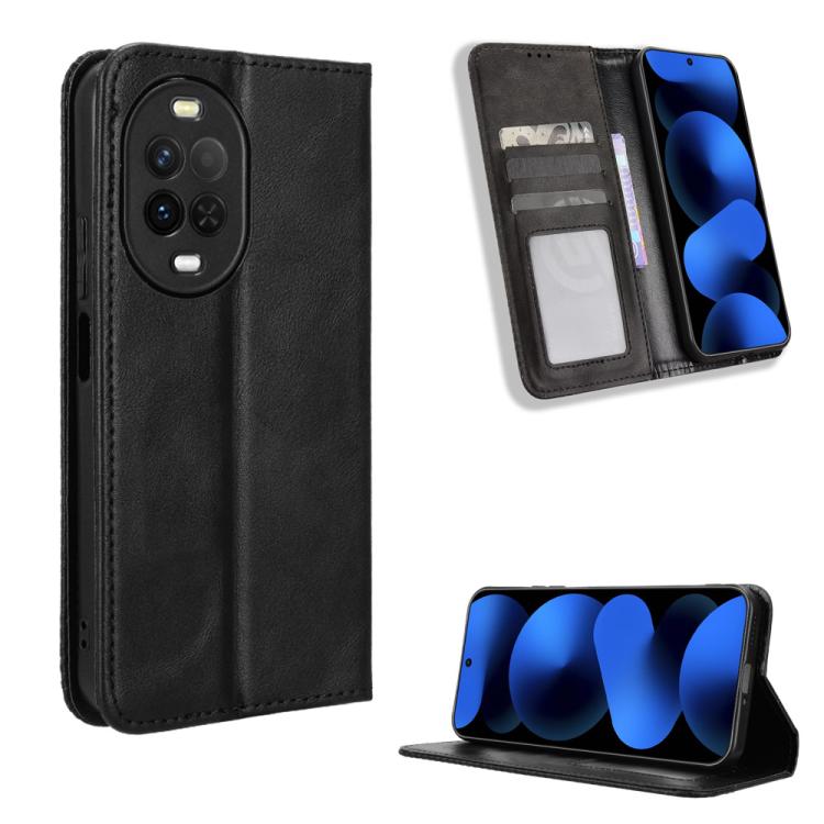 Custodia per telefono in pelle con trama retrò con fibbia magnetica, For Huawei nova Y74 4G / Enjoy 90 Plus 5G, For Huawei nova 16 Ultra / 16 Pro, For Huawei nova 16z 5G, For Huawei nova 16 5G, For Huawei Enjoy 90 Pro Max 5G / nova 15 Max              ...