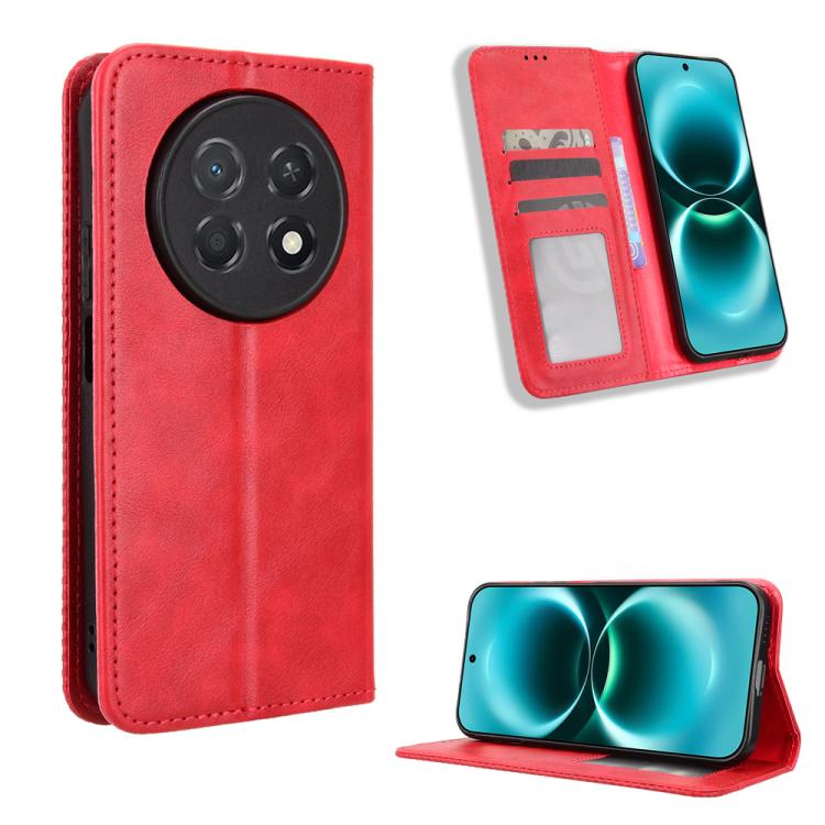 Custodia per telefono in pelle con trama retrò con fibbia magnetica, For Huawei nova Y74 4G / Enjoy 90 Plus 5G, For Huawei nova 16 Ultra / 16 Pro, For Huawei nova 16z 5G, For Huawei nova 16 5G, For Huawei Enjoy 90 Pro Max 5G / nova 15 Max              ...