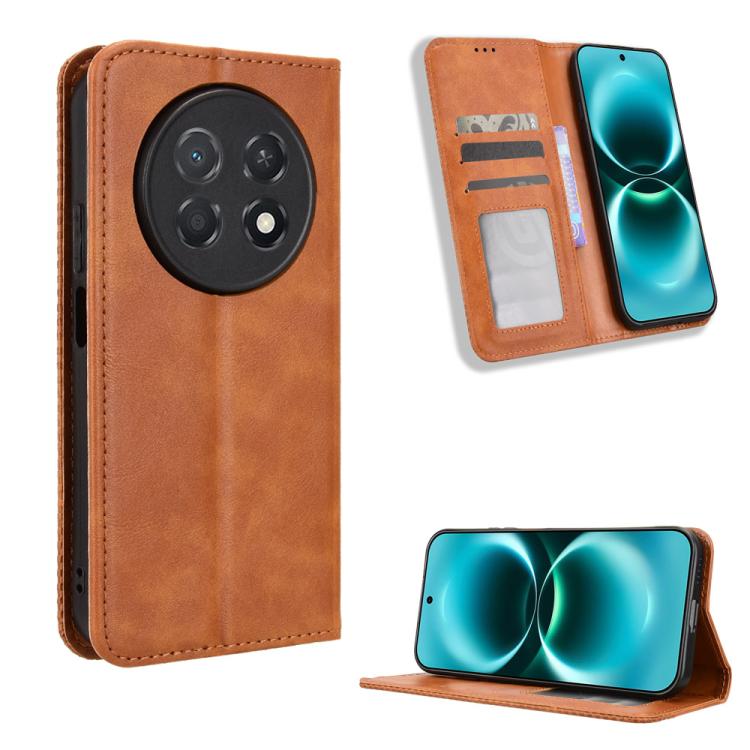 Custodia per telefono in pelle con trama retrò con fibbia magnetica, For Huawei nova Y74 4G / Enjoy 90 Plus 5G, For Huawei nova 16 Ultra / 16 Pro, For Huawei nova 16z 5G, For Huawei nova 16 5G, For Huawei Enjoy 90 Pro Max 5G / nova 15 Max              ...