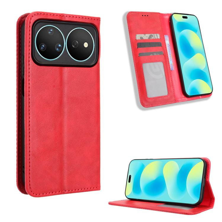 Custodia per telefono in pelle con trama retrò con fibbia magnetica, For Huawei nova Y74 4G / Enjoy 90 Plus 5G, For Huawei nova 16 Ultra / 16 Pro, For Huawei nova 16z 5G, For Huawei nova 16 5G, For Huawei Enjoy 90 Pro Max 5G / nova 15 Max              ...