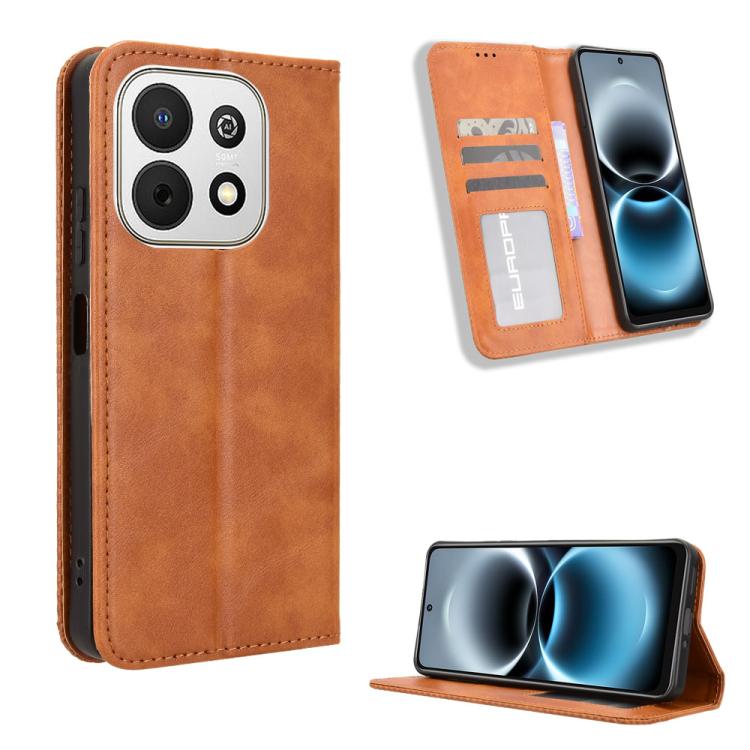 Custodia per telefono in pelle con trama retrò con fibbia magnetica, For Huawei nova Y74 4G / Enjoy 90 Plus 5G, For Huawei nova 16 Ultra / 16 Pro, For Huawei nova 16z 5G, For Huawei nova 16 5G, For Huawei Enjoy 90 Pro Max 5G / nova 15 Max              ...