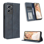 Custodia per telefono in pelle con trama retrò con fibbia magnetica, For Oukitel C33, For Oukitel C32
