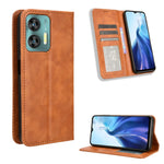 Custodia per telefono in pelle con trama retrò con fibbia magnetica, For Oukitel C53, For Oukitel C50, For Oukitel C37, For Oukitel C51, For Oukitel C38, For Oukitel C35 / C36