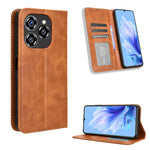 Custodia per telefono in pelle con trama retrò con fibbia magnetica, For Oukitel C53, For Oukitel C50, For Oukitel C37, For Oukitel C51, For Oukitel C38, For Oukitel C35 / C36