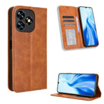 Custodia per telefono in pelle con trama retrò con fibbia magnetica, For Oukitel C53, For Oukitel C50, For Oukitel C37, For Oukitel C51, For Oukitel C38, For Oukitel C35 / C36