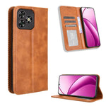 Custodia per telefono in pelle con trama retrò con fibbia magnetica, For Oukitel C53, For Oukitel C50, For Oukitel C37, For Oukitel C51, For Oukitel C38, For Oukitel C35 / C36