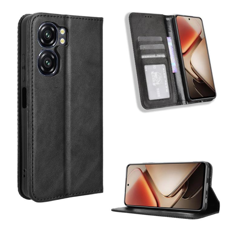Custodia per telefono in pelle con trama retrò con fibbia magnetica, For Oukitel C1 / C1 Pro, For Oukitel C60 / C60 Pro, For Oukitel C65 / C65 Pro, For Oukitel C61 / C61 Pro, For Oukitel C58 / C58 Pro, For Oukitel C57S