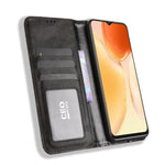 Custodia per telefono in pelle con trama retrò con fibbia magnetica, For Oukitel C1 / C1 Pro, For Oukitel C60 / C60 Pro, For Oukitel C65 / C65 Pro, For Oukitel C61 / C61 Pro, For Oukitel C58 / C58 Pro, For Oukitel C57S