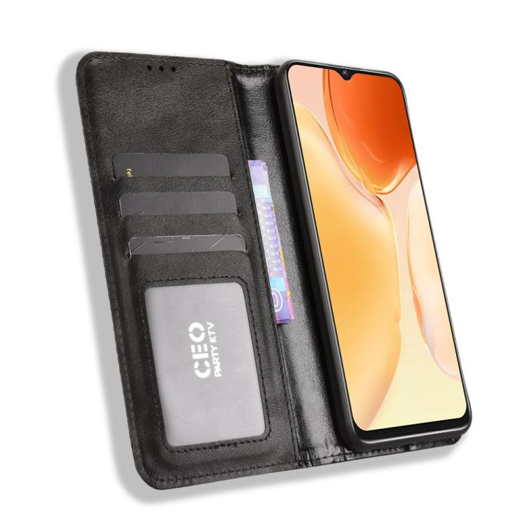Custodia per telefono in pelle con trama retrò con fibbia magnetica, For Oukitel C1 / C1 Pro, For Oukitel C60 / C60 Pro, For Oukitel C65 / C65 Pro, For Oukitel C61 / C61 Pro, For Oukitel C58 / C58 Pro, For Oukitel C57S