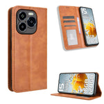 Custodia per telefono in pelle con trama retrò con fibbia magnetica, For Oukitel C1 / C1 Pro, For Oukitel C60 / C60 Pro, For Oukitel C65 / C65 Pro, For Oukitel C61 / C61 Pro, For Oukitel C58 / C58 Pro, For Oukitel C57S